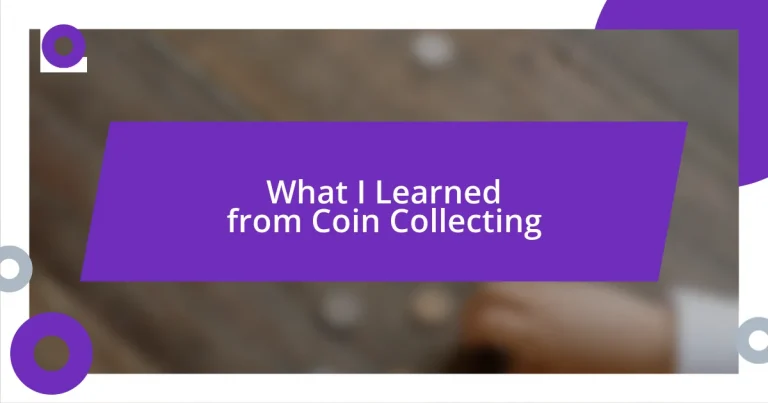 What I Learned from Coin Collecting